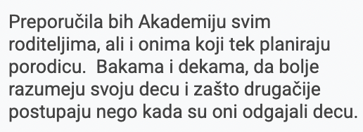 Profi mama akademija utisak 04